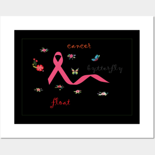 Breast Cancer Ribbon Print Posters and Art